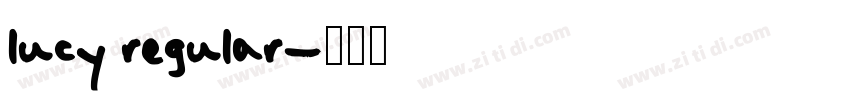 lucy regular字体转换